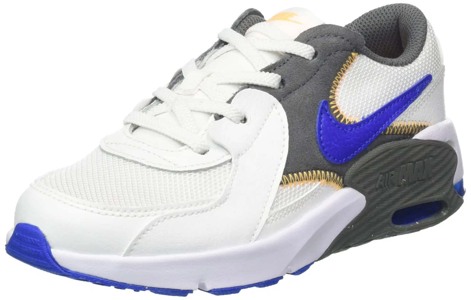 Детские кроссовки для мальчиков и девочек с амортизацией Air Max Excee NIKE, Multicoloured Summit White Racer Blue Iron Grey