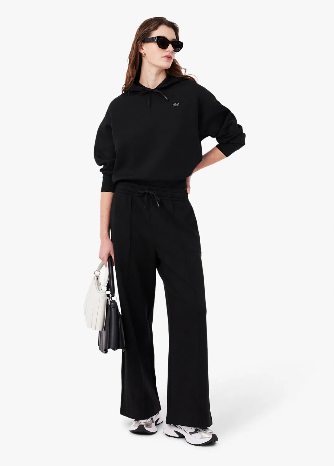Свитшот Lacoste Oversize Fit, черный — фото 4