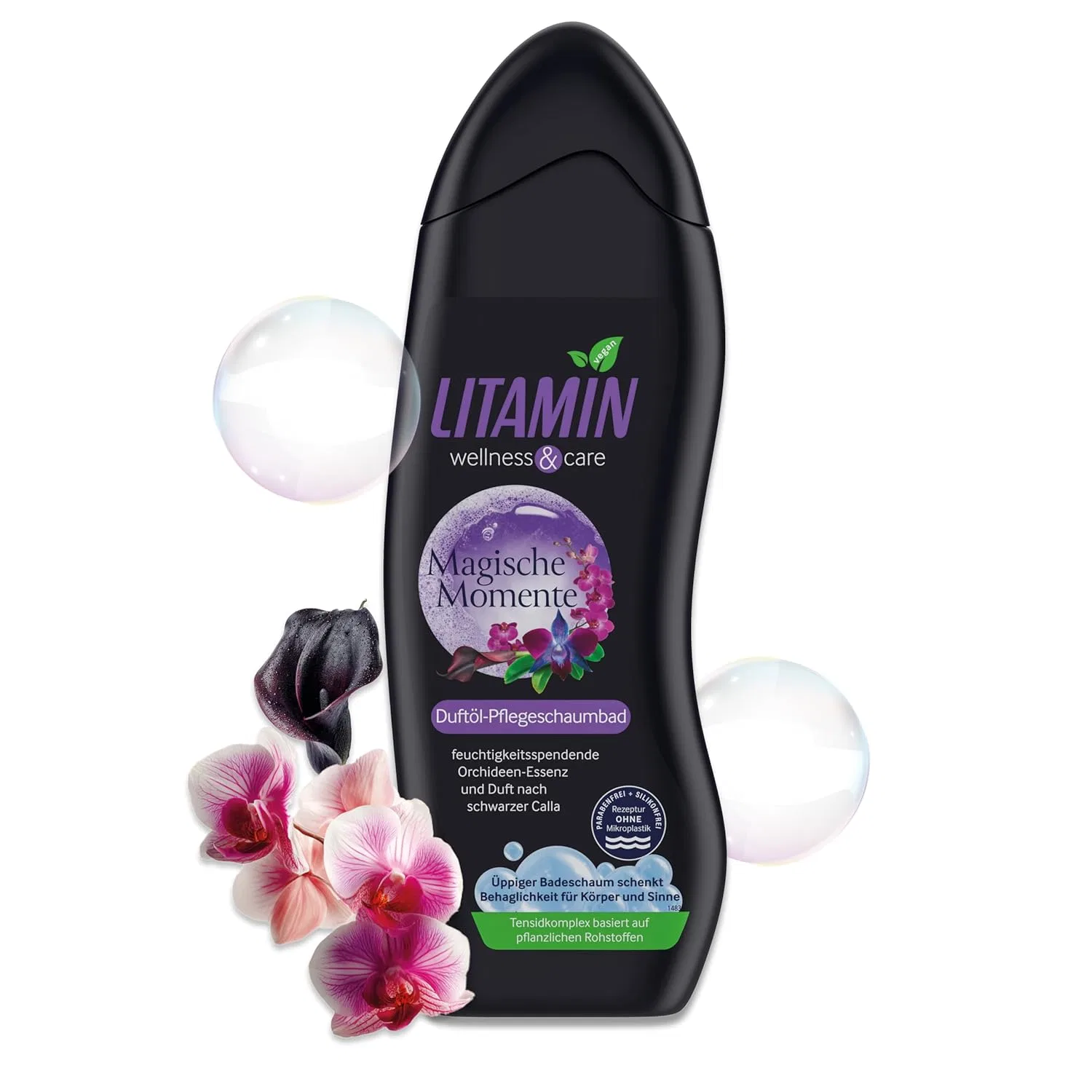 Пена для ванны Magic Moments, Litamin, 750 мл, Black Calla