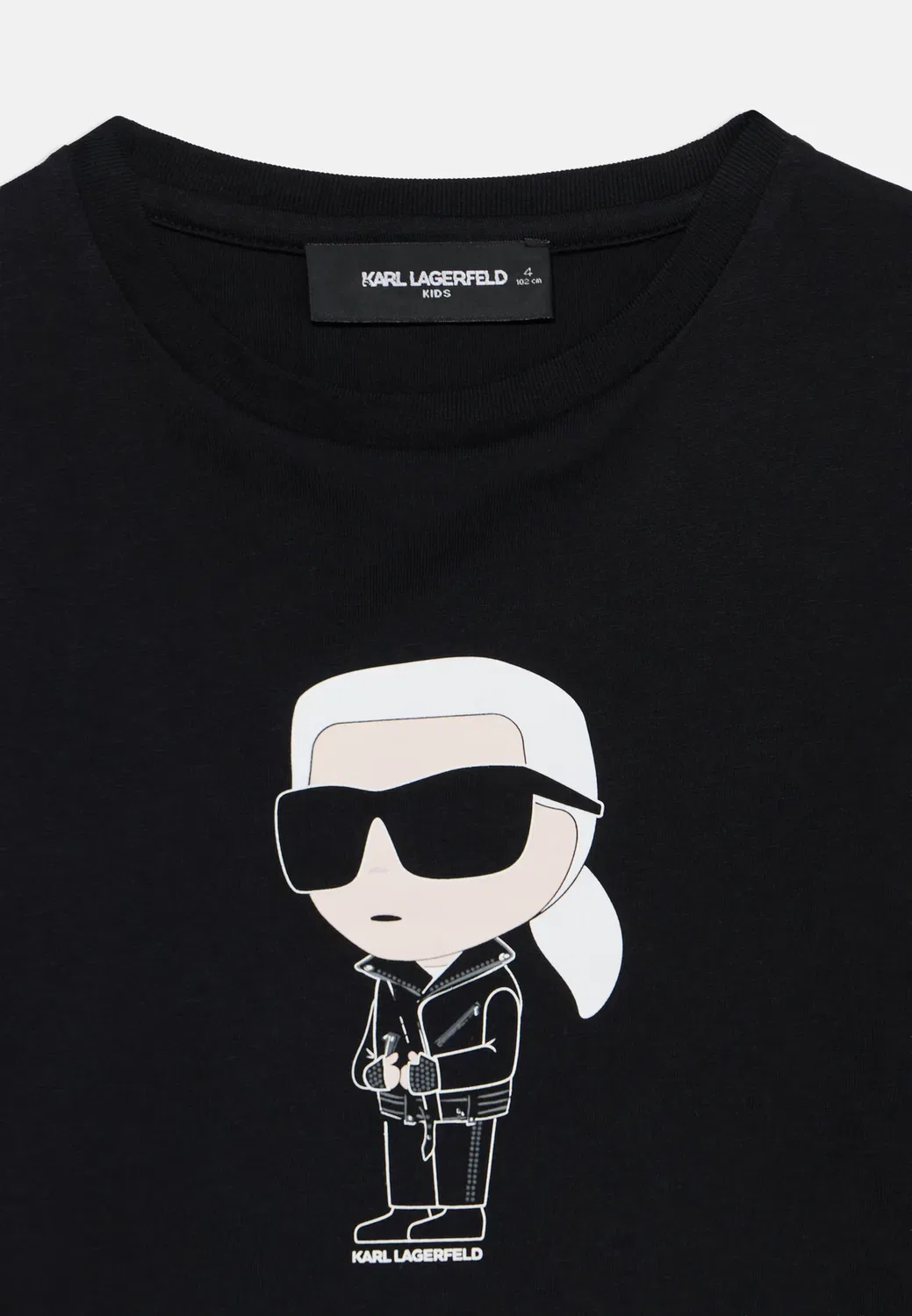 Унисекс - футболка с длинными рукавами Karl Lagerfeld Kids, Black — фото 3