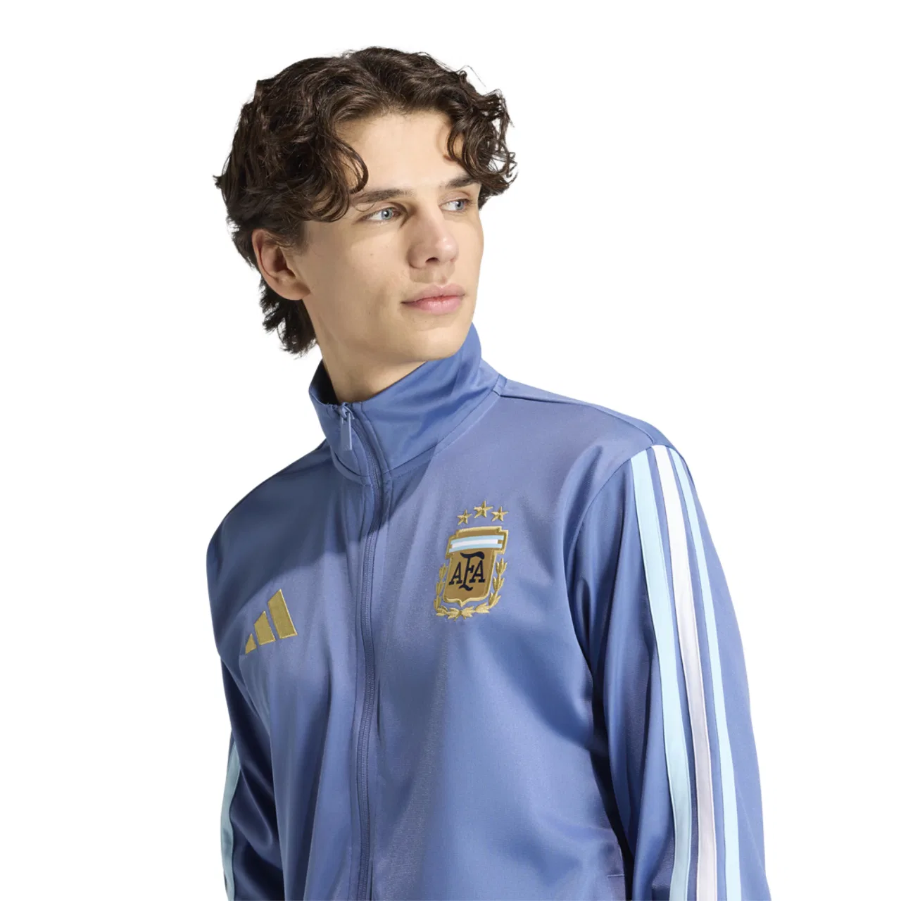 Мужская куртка Argentina Dna Track Top Adidas, цвет Crew Blue — фото 4