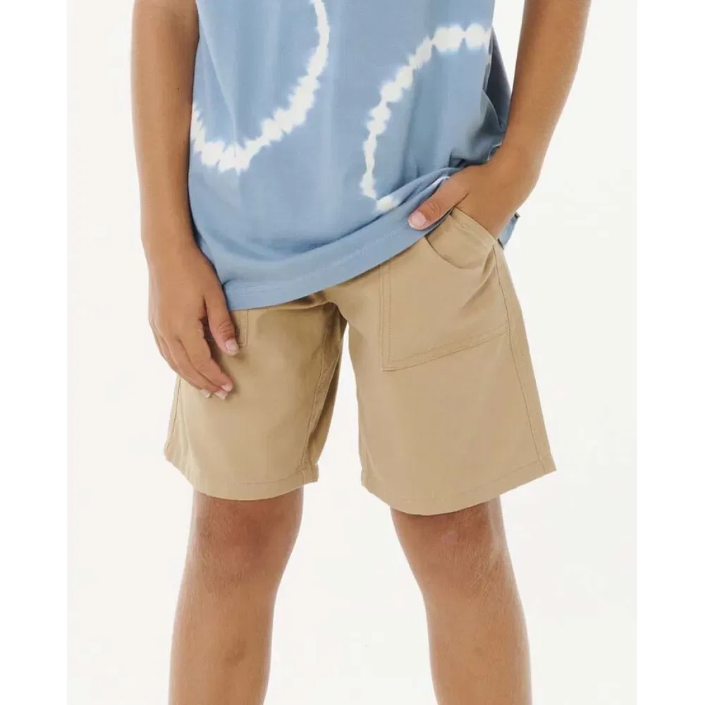 Детские шорты для мальчиков хлопковые Hyped Canvas Rip curl, Beige — фото 4
