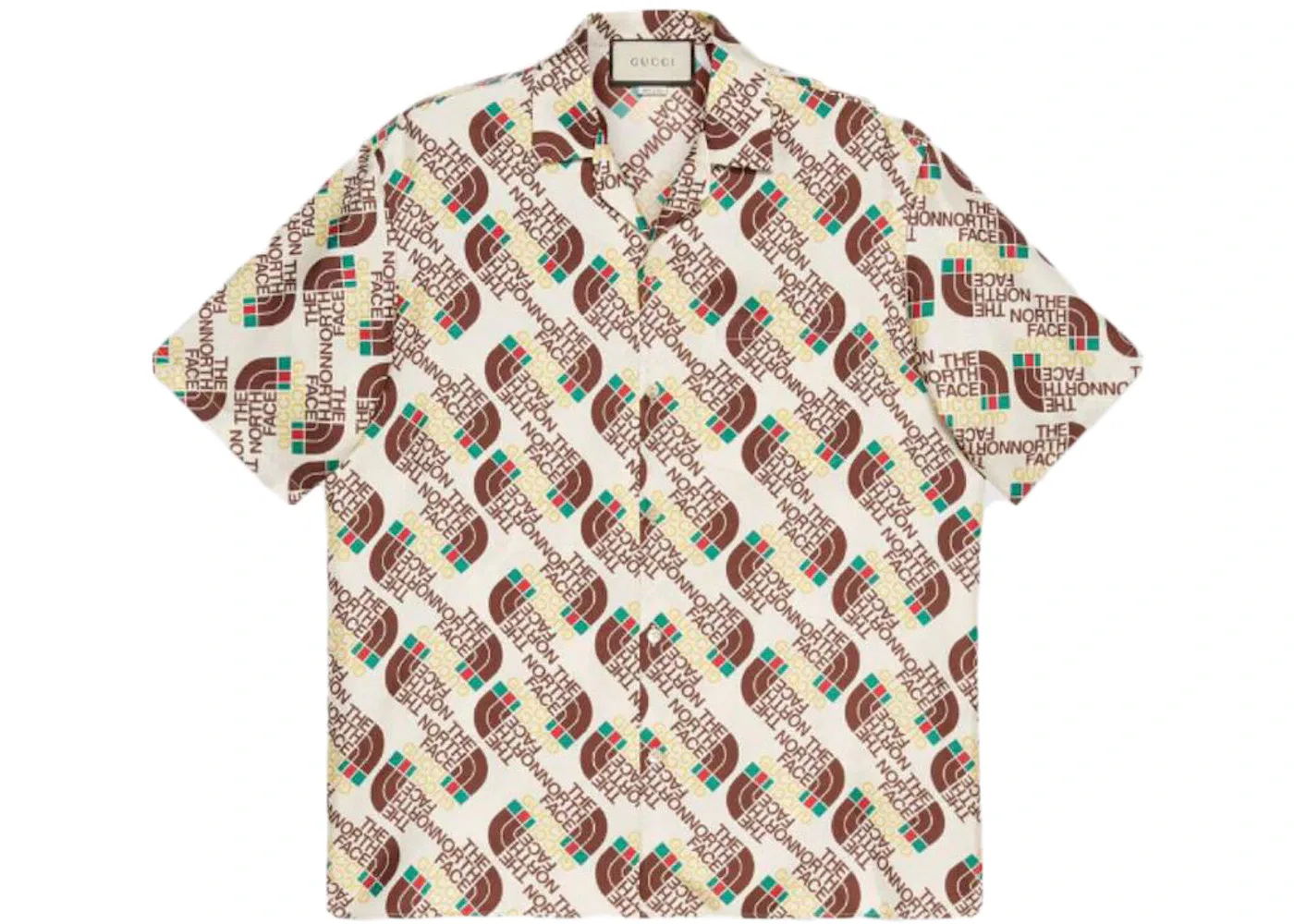 Мужская рубашка с принтом Shirt Gucci, Brown/Beige