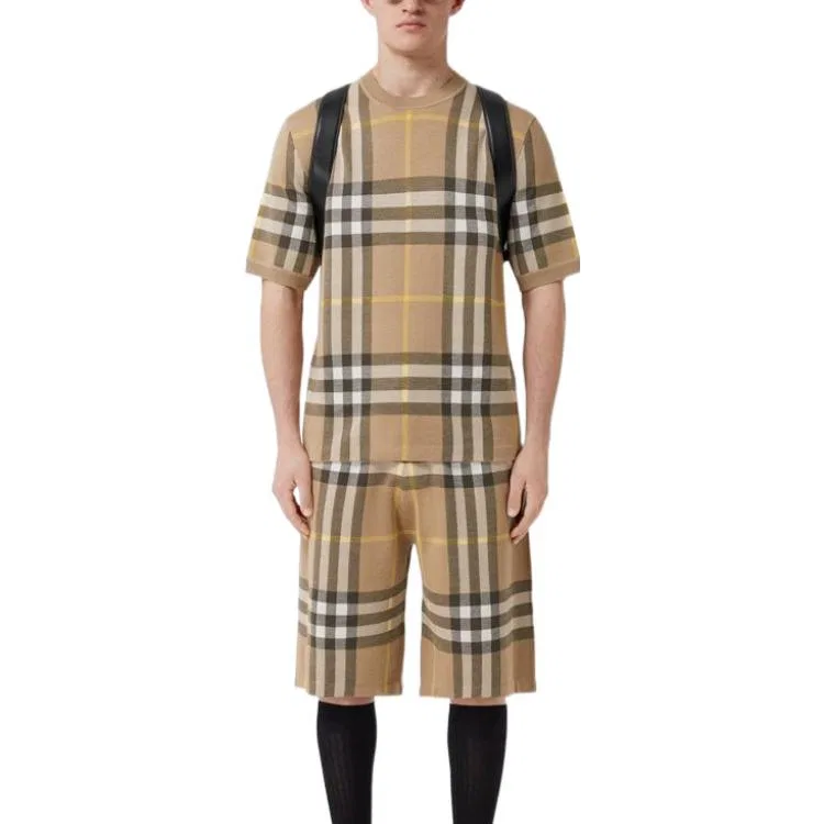 Мужской свитер с принтом Vintage Check Knitted Burberry, Truffle — фото 4