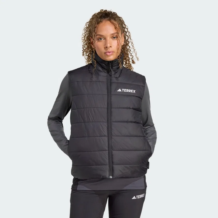 Утепленный жилет с принтом Terrex Multi Essentials CLIMAWARM adidas, Черный