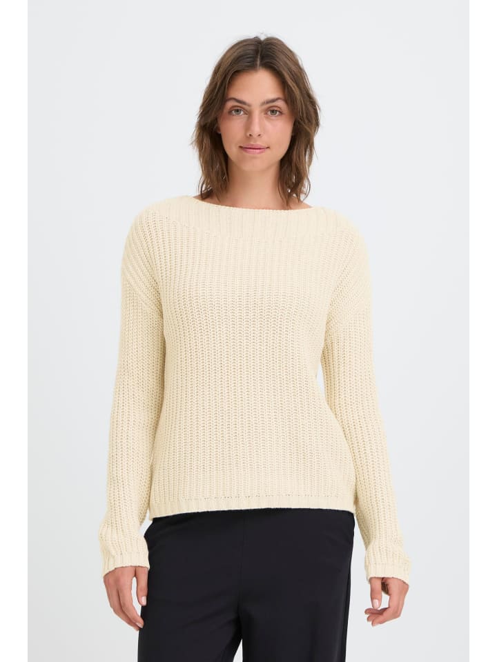 

Oxmo Вязаный свитер OXKanna бежевого цвета