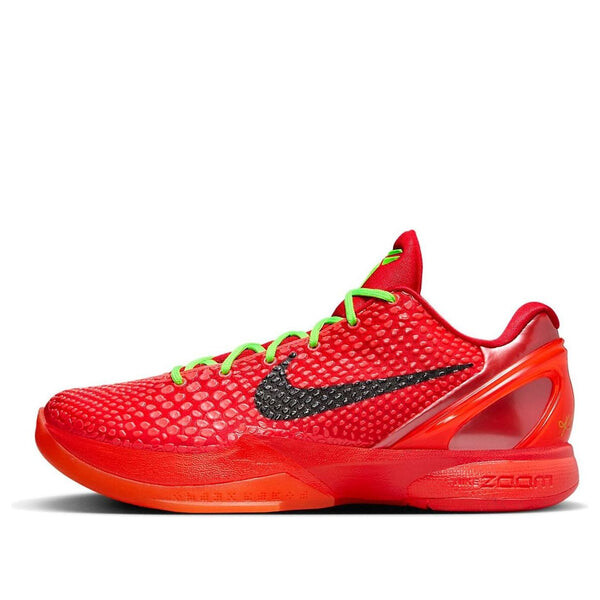 

Кроссовки Nike Zoom Kobe 6 Protro 'Reverse Grinch', цвет bright crimson/black/electric green