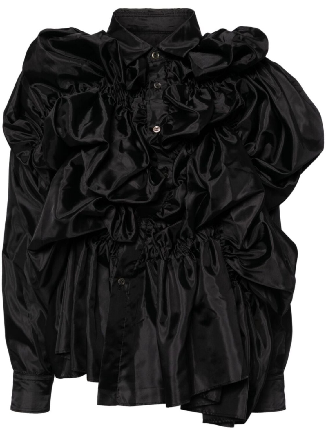 

Comme Des Garçons рубашка со сборками, черный