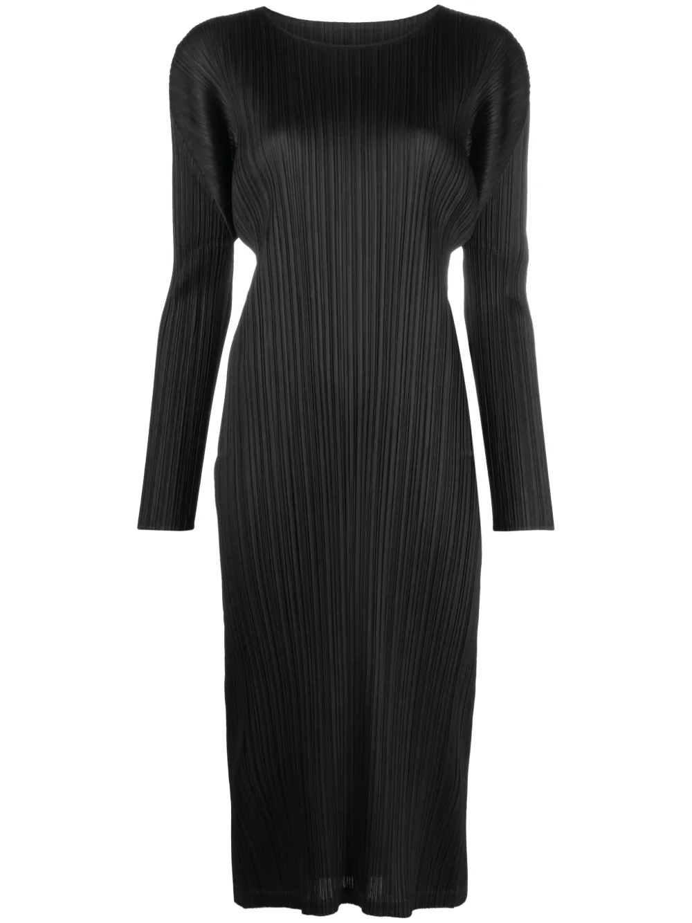 

Плиссированное платье миди Pleats Please Issey Miyake, черный