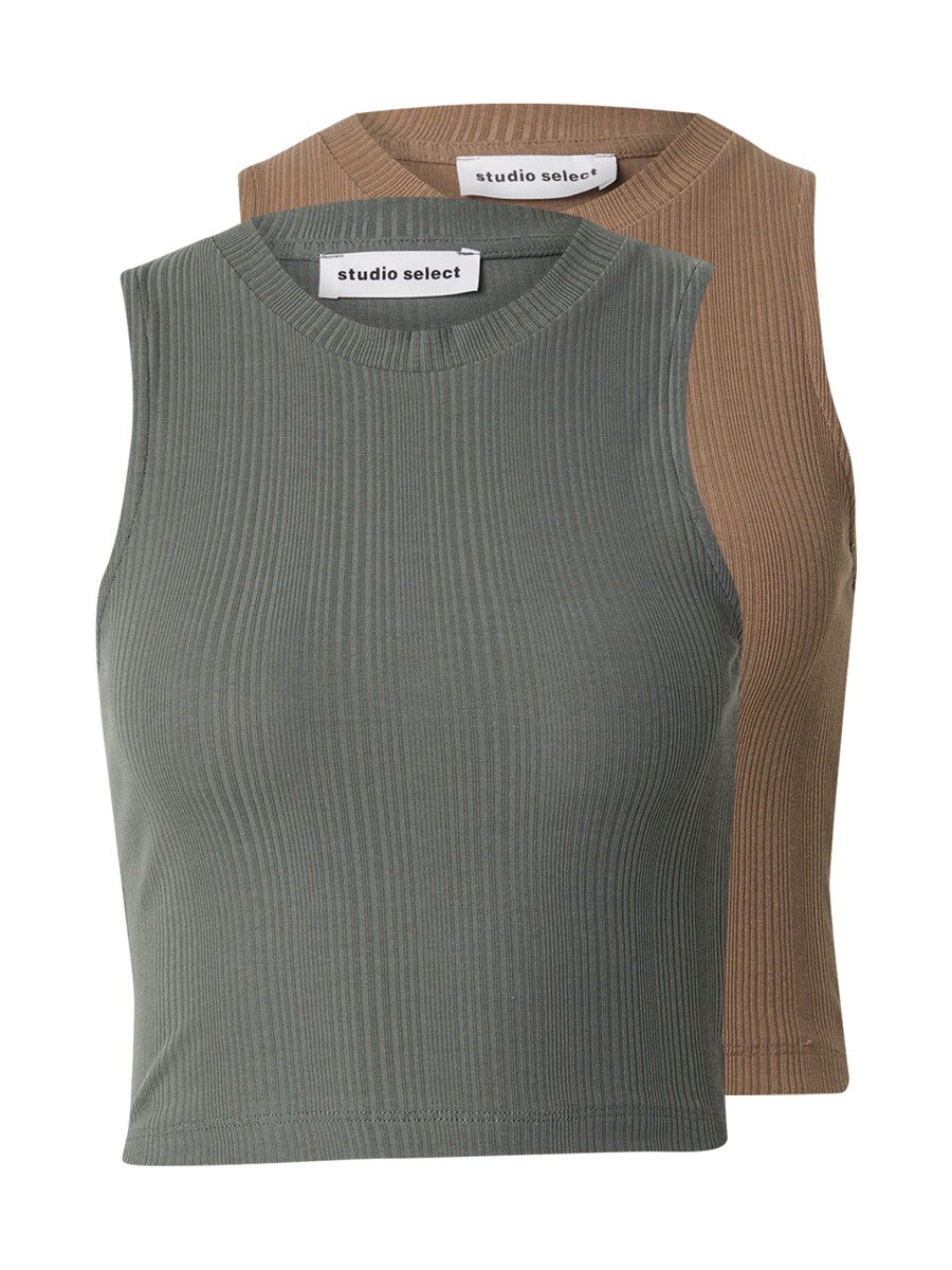 

Топ STUDIO SELECT Sanja, цвет Camel/Dark green
