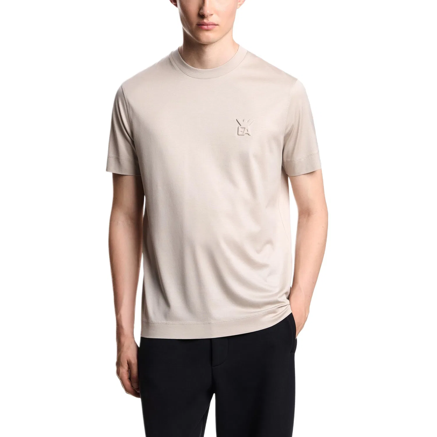 Футболка Logo EMPORIO ARMANI, Soft Beads Beige — фото 3