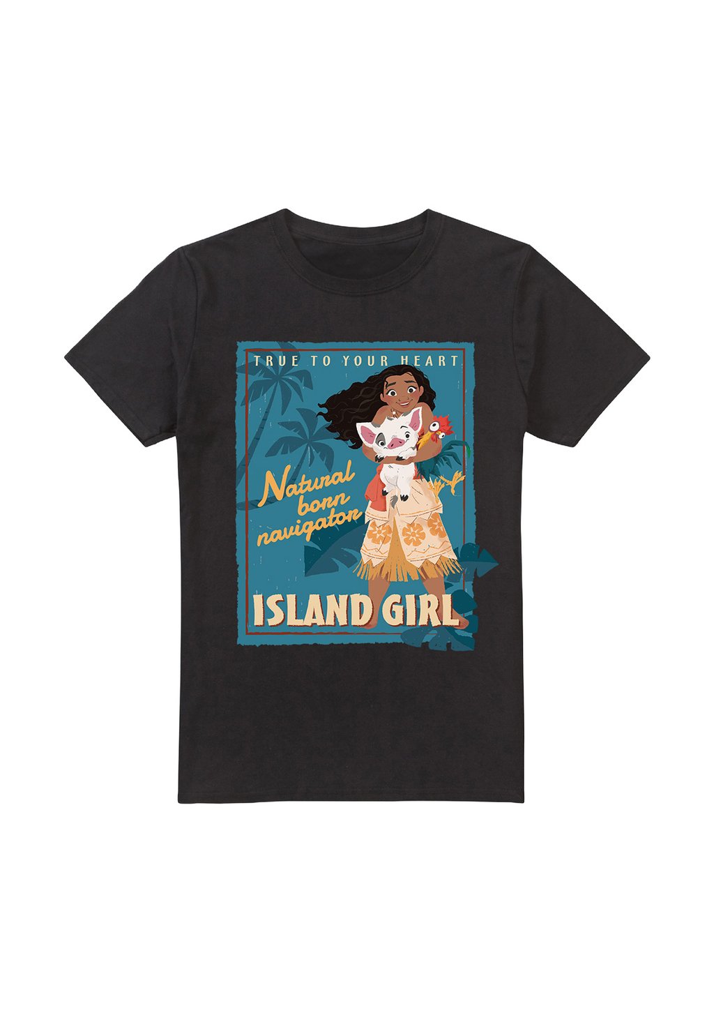 

Футболка с принтом MOANA ISLAND GIRL Disney, черный