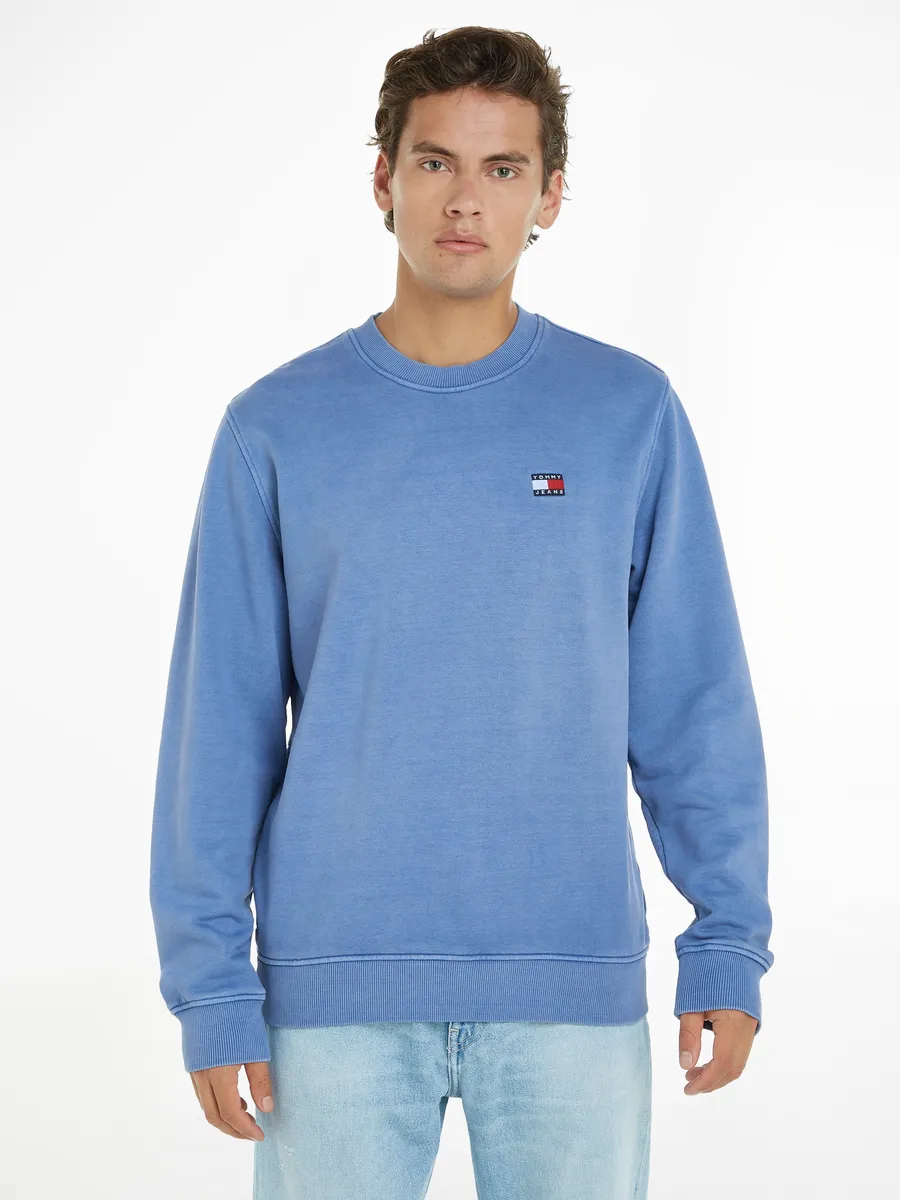 

Толстовка Tommy Jeans "TJM REG WASHED BADGE CREW", цвет Charmed