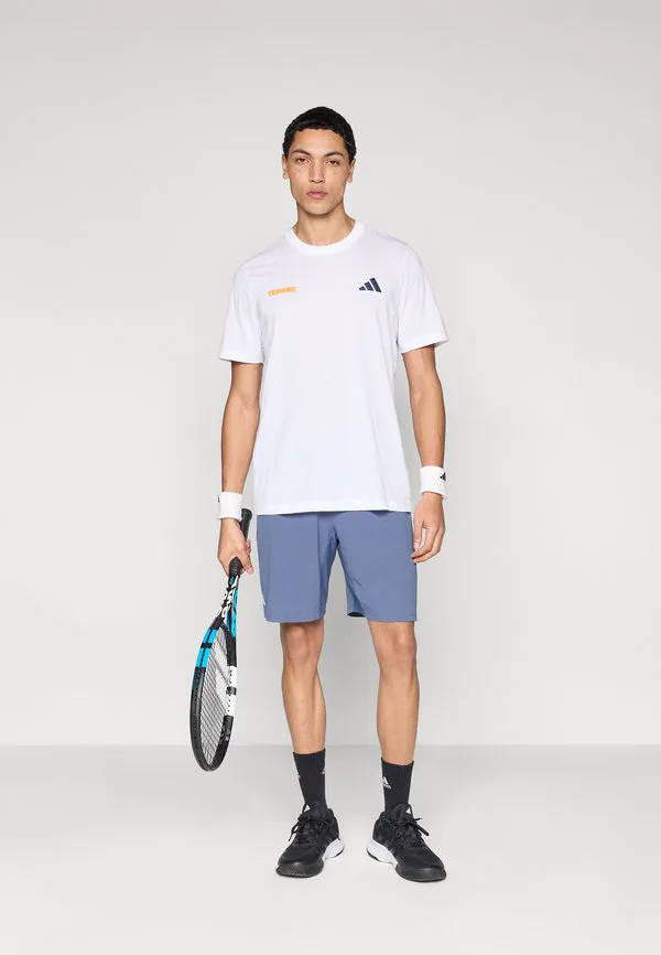 Футболка с принтом "горячее яйцо" (спортивная) Adidas Performance, White — фото 2