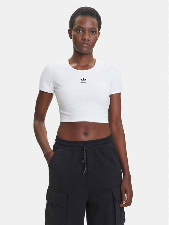 

Облегающая футболка Essentials JC9026 Adidas, белый