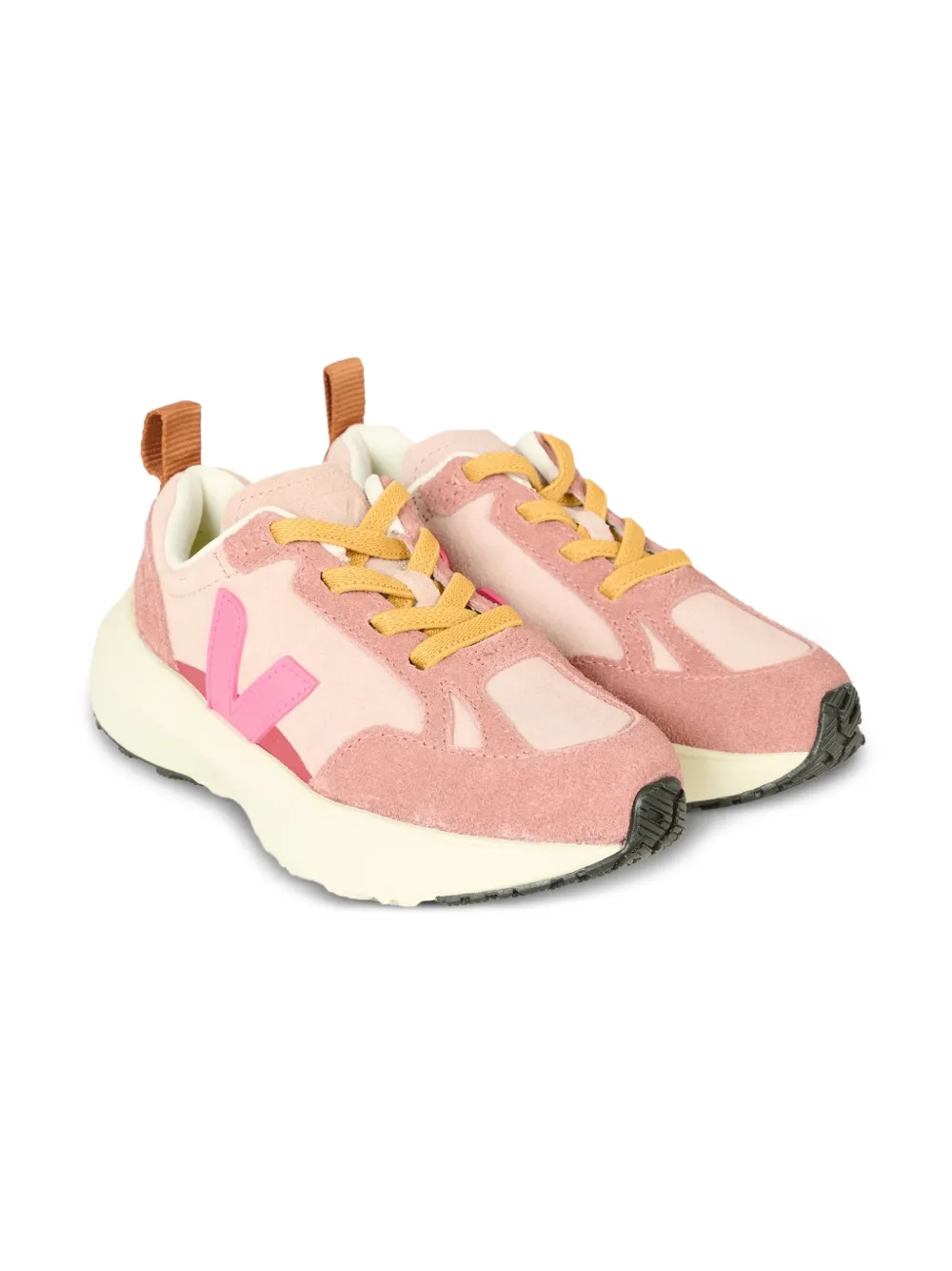 

Кожаные кроссовки с логотипом V VEJA Kids, розовый