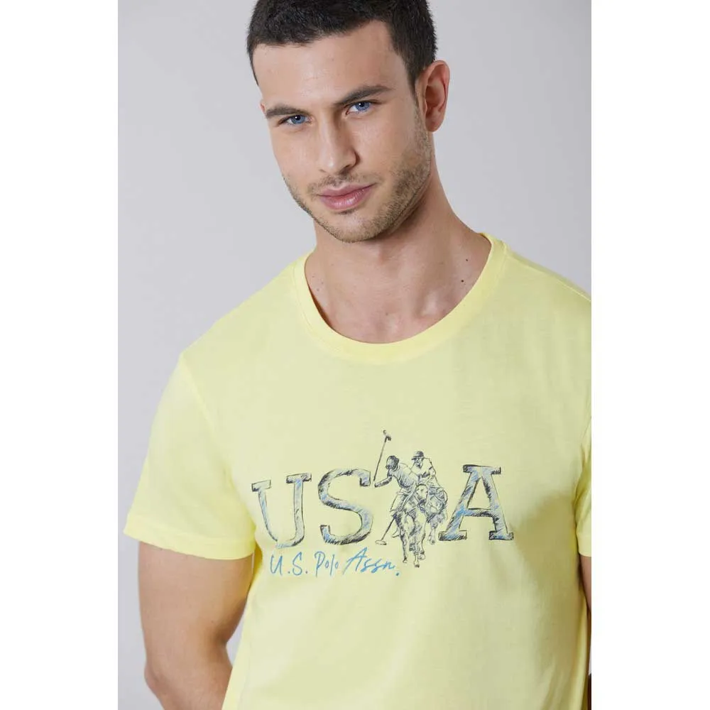 Футболка с коротким рукавом U.s. Polo Assn. Wave, желтый — фото 3