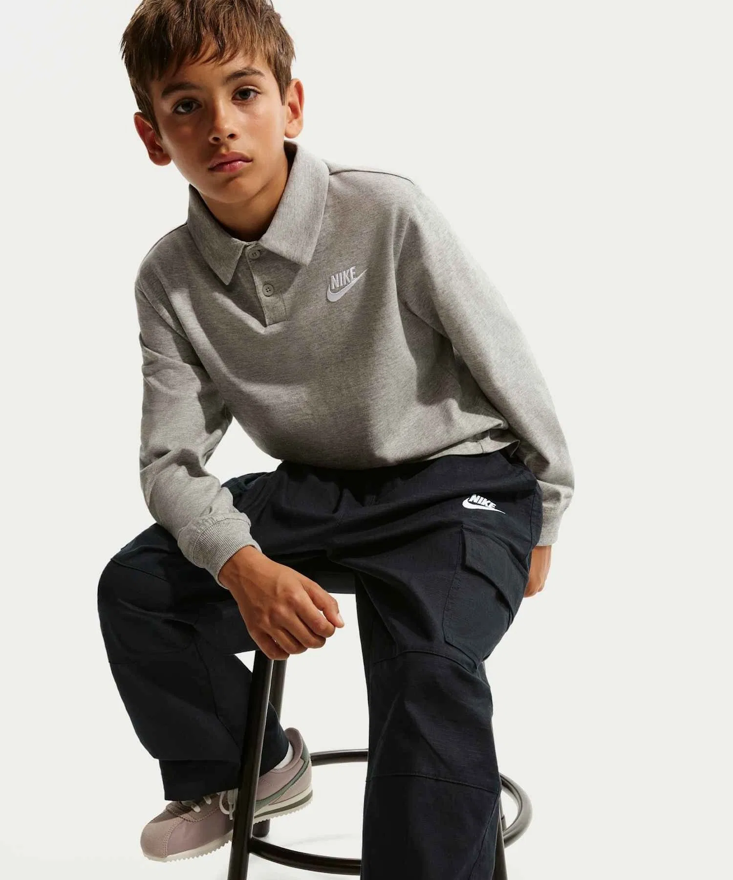 Детские тканые брюки-карго Nike Sportswear Club / Детские тканые брюки-карго Nike Sportswear Club IF2825-010, черные — фото 4