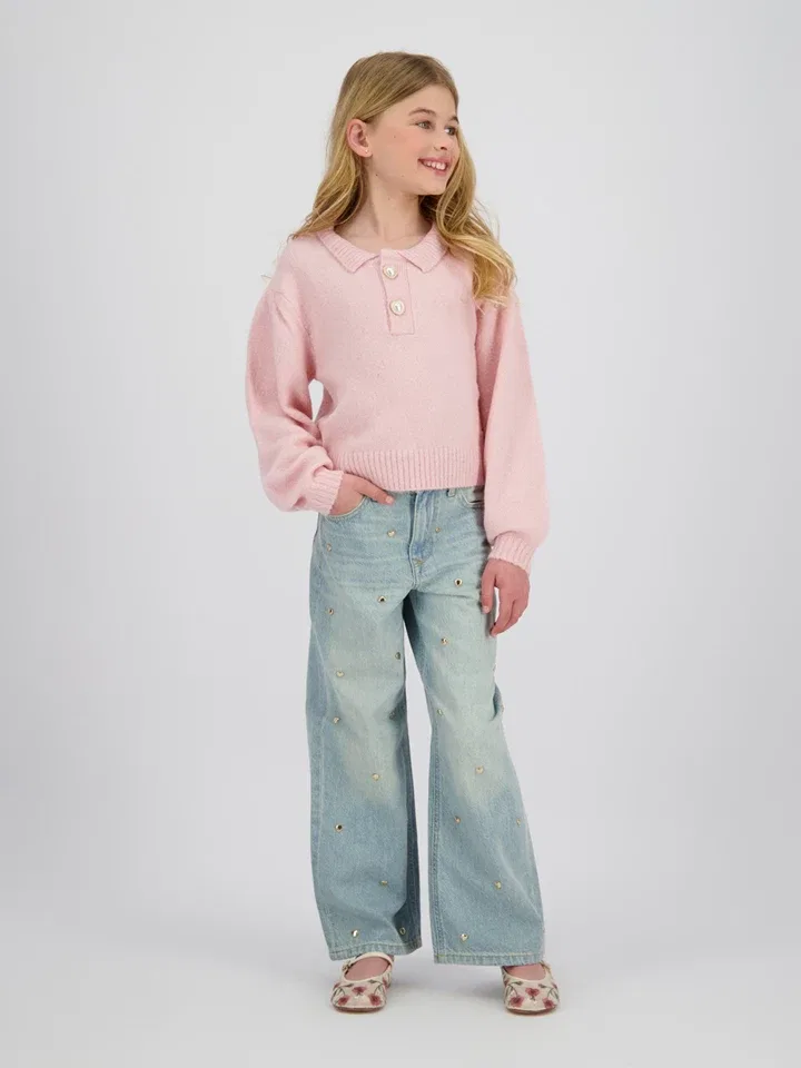 Джинсы wide leg Vingino, голубой