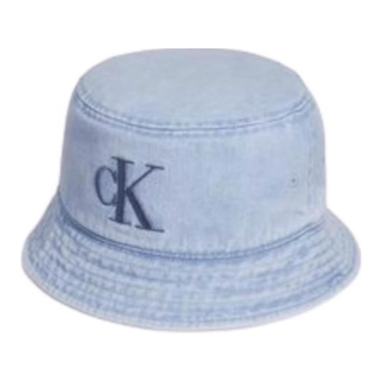 

Calvin Klein Хлопковая панама унисекс светло-джинсового цвета, Light Denim