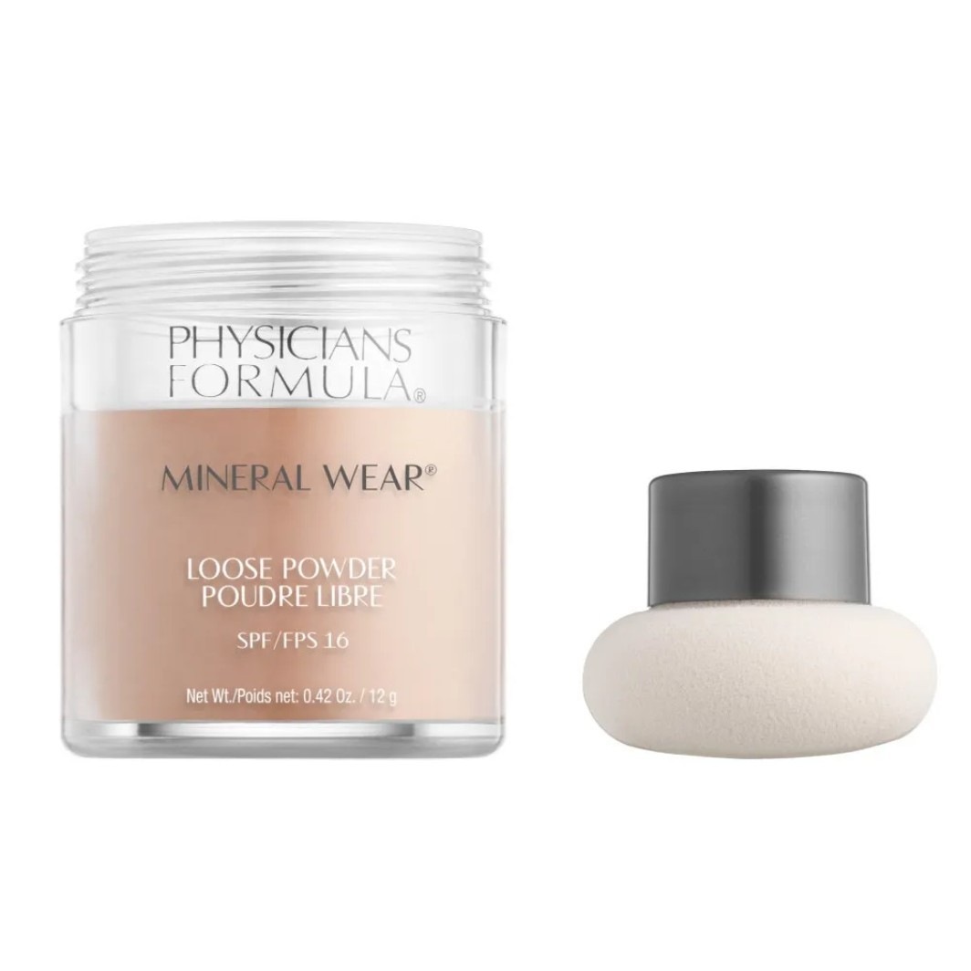 Пудра для лица mineral wear loose powder Physicians Formula, translucent light, вес 12 гр. — фото 2