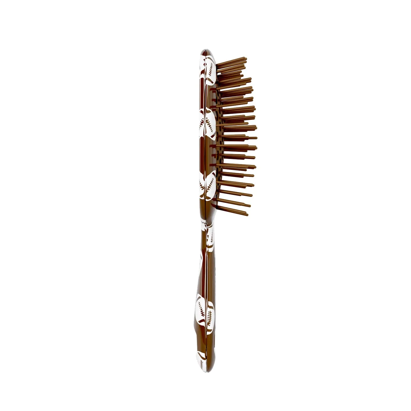 Расческа для распутывания волос UNbrush Mini Sports - Футбол Fhi Heat, Brown — фото 2