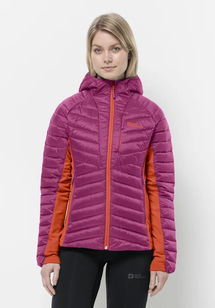 

Функциональная куртка Jack Wolfskin "ROUTEBURN PRO INS JKT W", с капюшоном, цвет New-Magenta