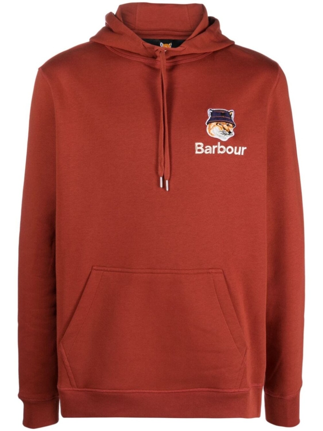 

Barbour худи с вышитым логотипом, красный