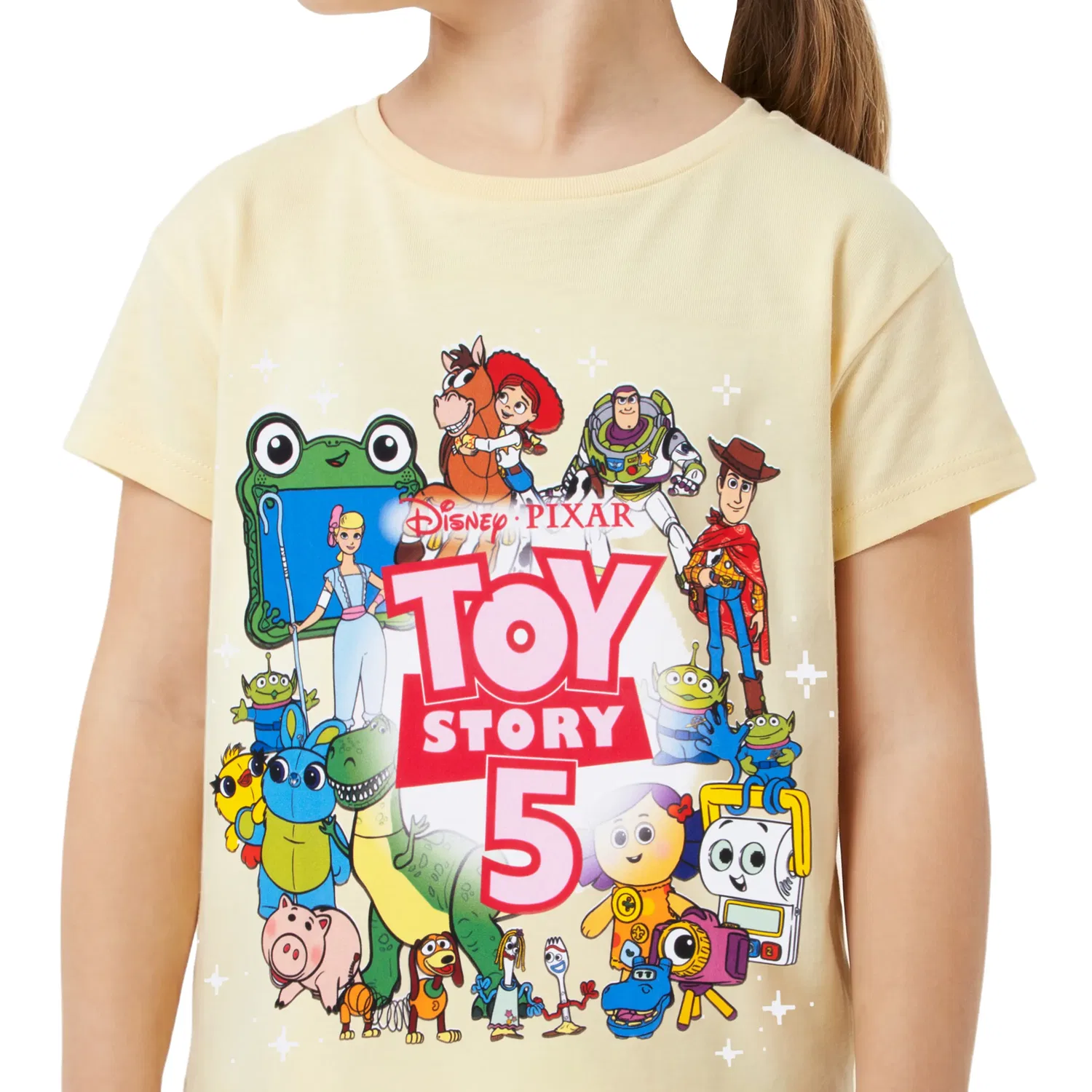 Футболка детская с принтом Toy Story Disney, желтый — фото 3