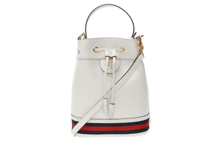 

Кожаная сумка-ведро, плечевая сумка, кроссбоди, женская повседневная белая GUCCI