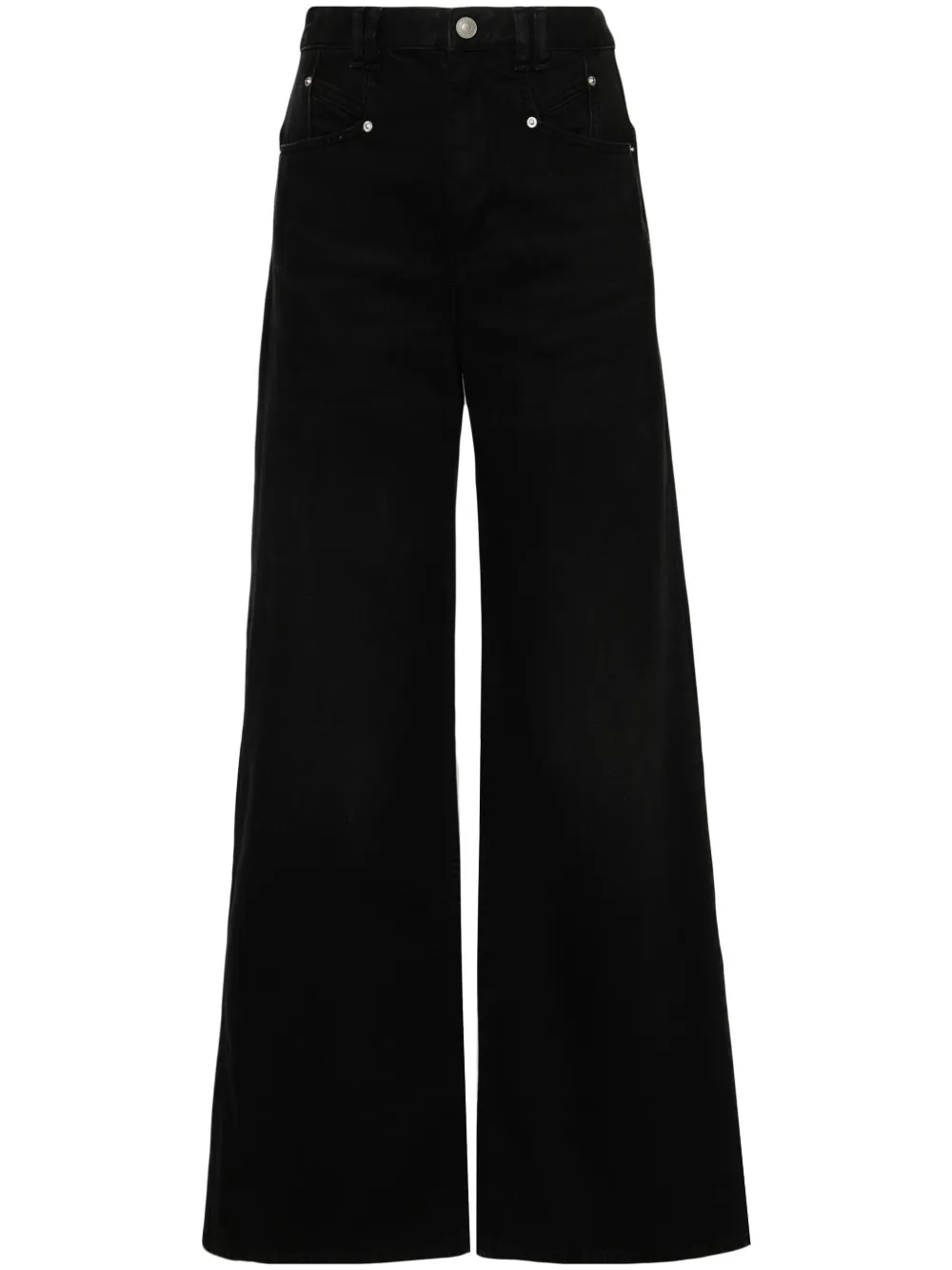 

Широкие джинсы Lemony ISABEL MARANT, черный
