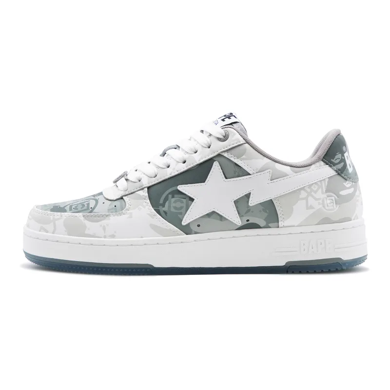 BAPE STA Low top кроссовки для скейтбординга Unisex A BATHING APE, белый whx