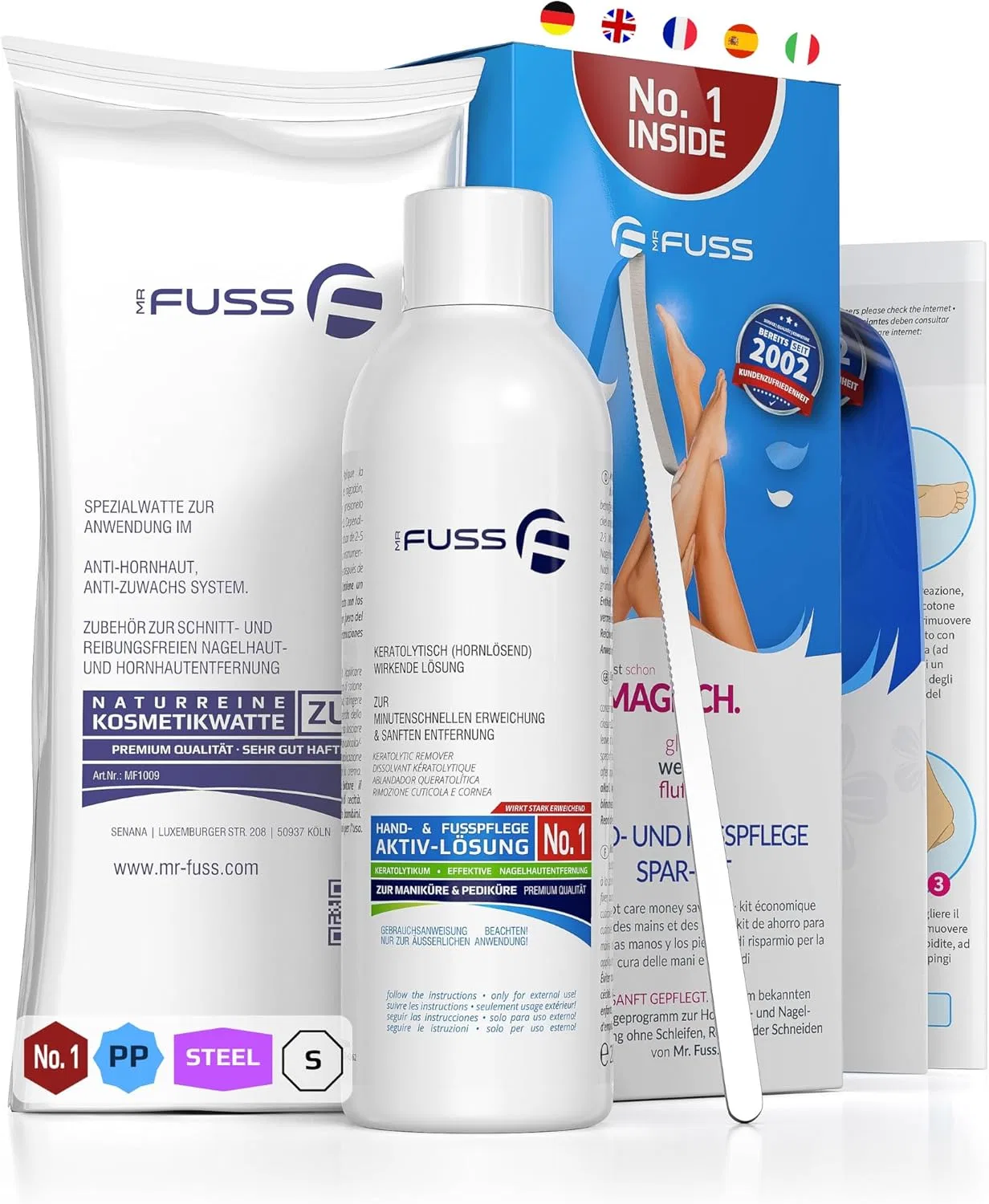 Набор для удаления мозолей «No. 1 Plus Pack Steel» от Mr. Fuss Mr. Fuss