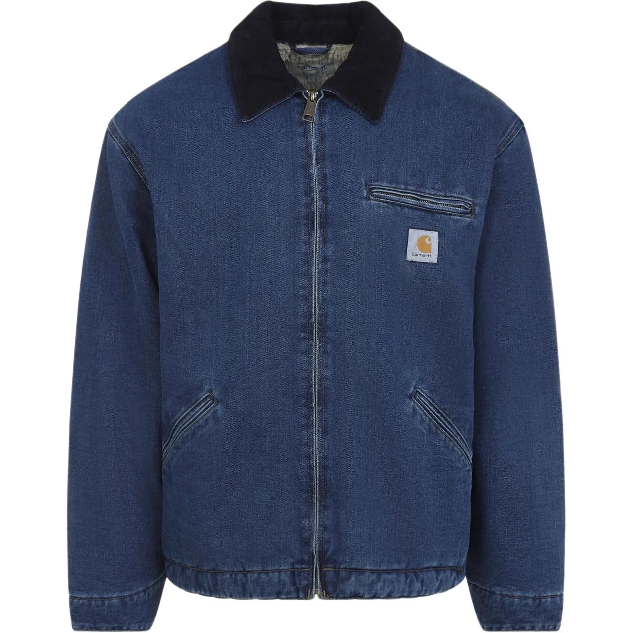 

Carhartt WIP Детройтская джинсовая куртка с воротником из вельвета, Blue