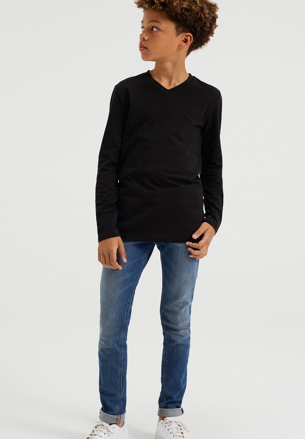 

Топ с длинными рукавами MET V-HALS WE Fashion, цвет black