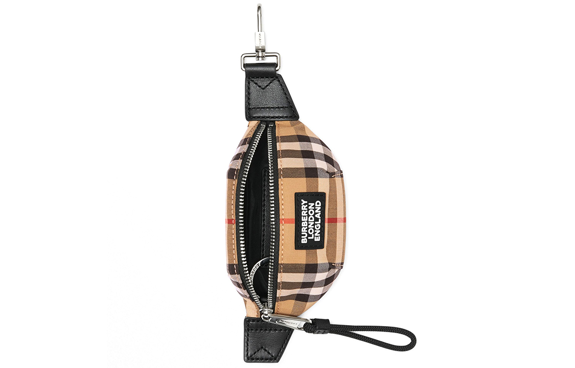 Burberry Хлопковый поясной кошельковый рюкзак ультрамини мужской коричневый — фото 3