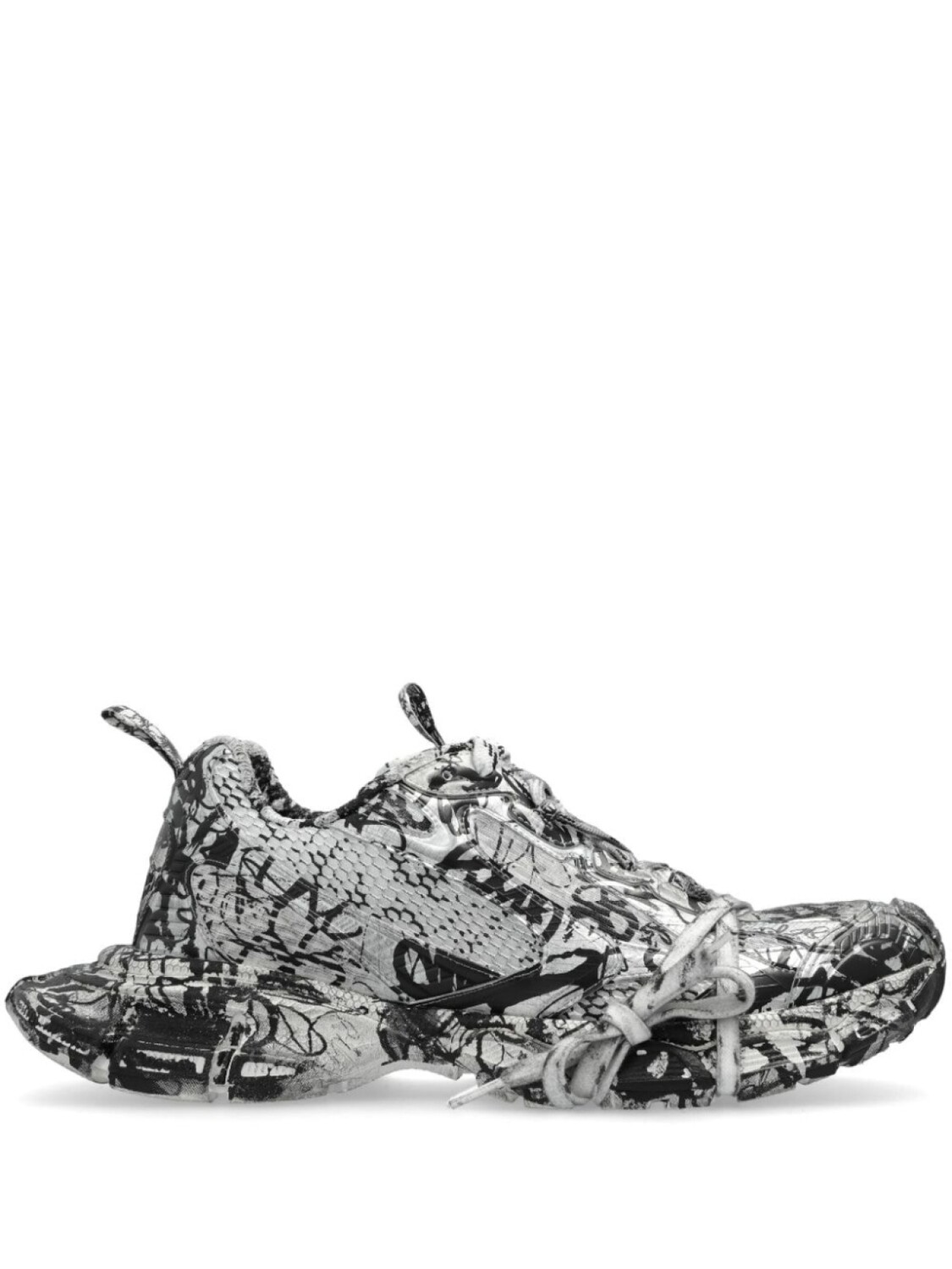 Balenciaga низкие кеды Extreme Graffiti 3XL, белый