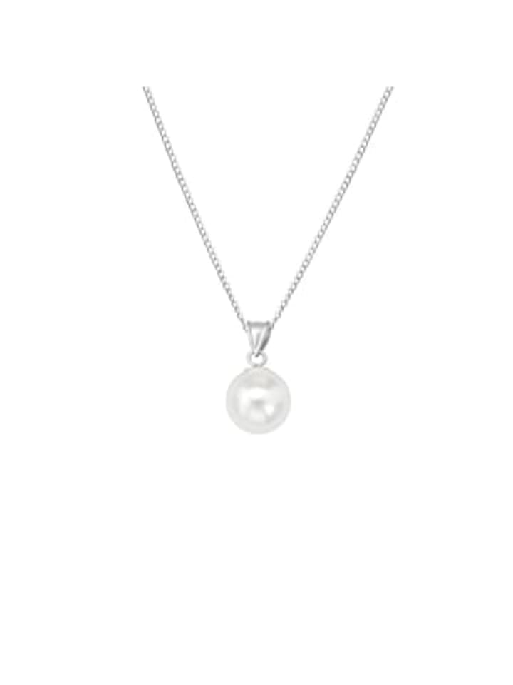 

Alexander York Колье с жемчужной подвеской из серебра 925 пробы, комплект из двух частей из серебра