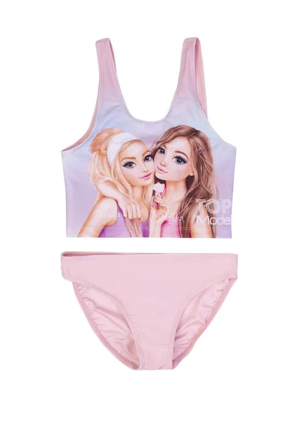 Купальник с принтом Bikini Top Model, Rose Shadow, розовый