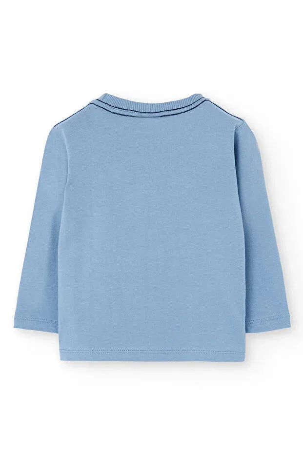 Детская футболка с принтом Compass Printed Boboli, Gray — фото 3