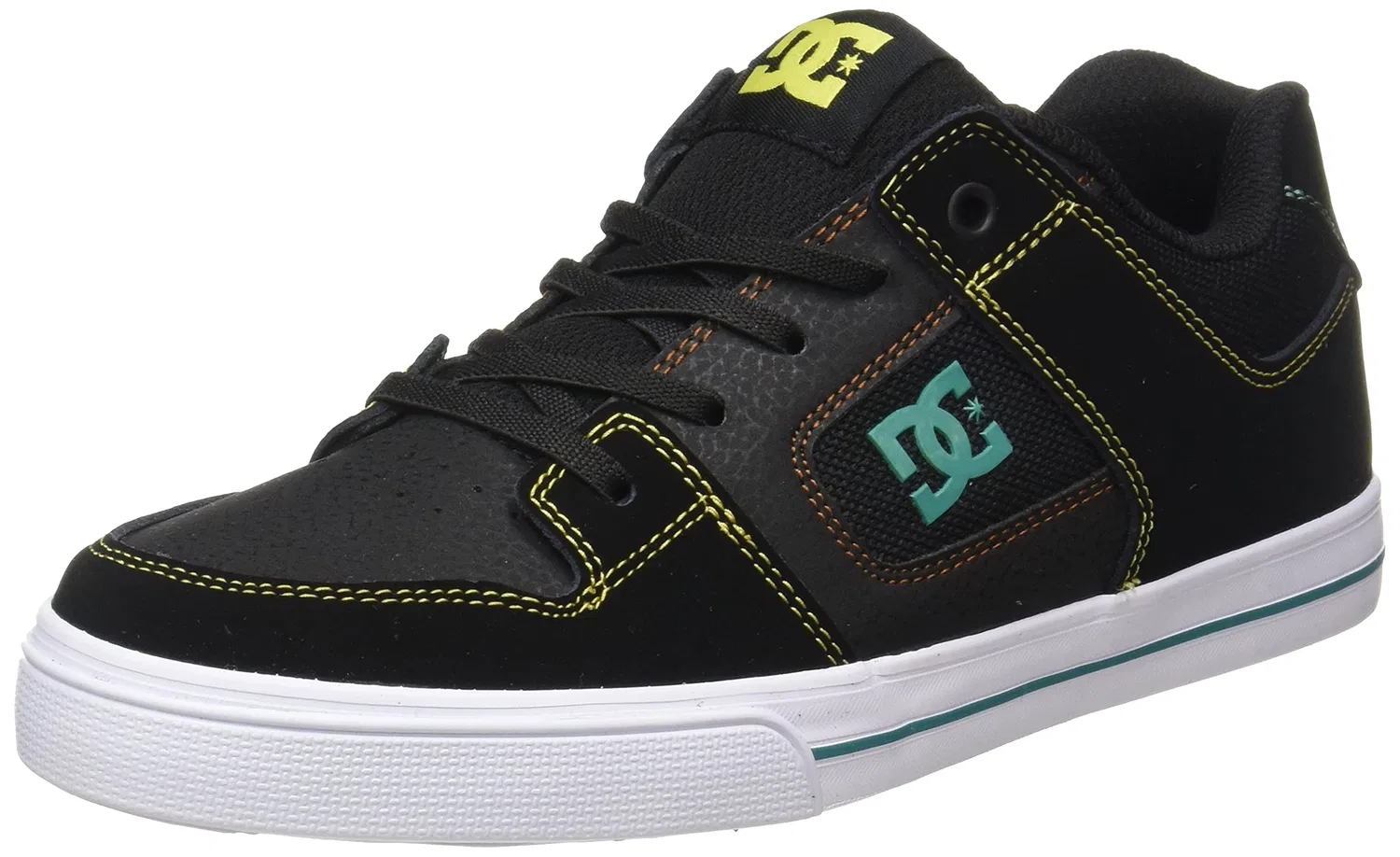 Детские кроссовки для мальчиков кожаные DC Shoes Pure Elastic DC Shoes, Black