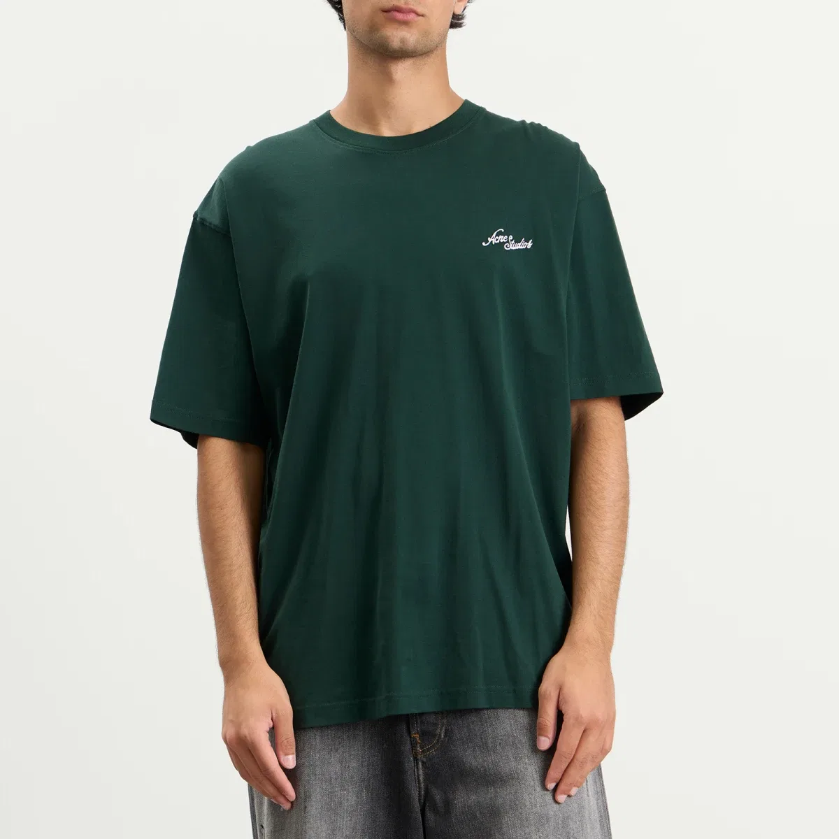 Футболка с длинным рукавом Exford small venice logo Acne Studios, Dark Green — фото 2