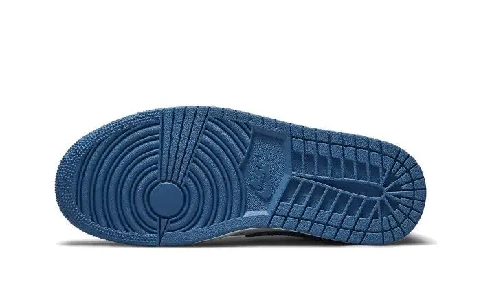 Детские кроссовки с принтом Air Jordan 1 Low Nike, Blau Weiss — фото 3