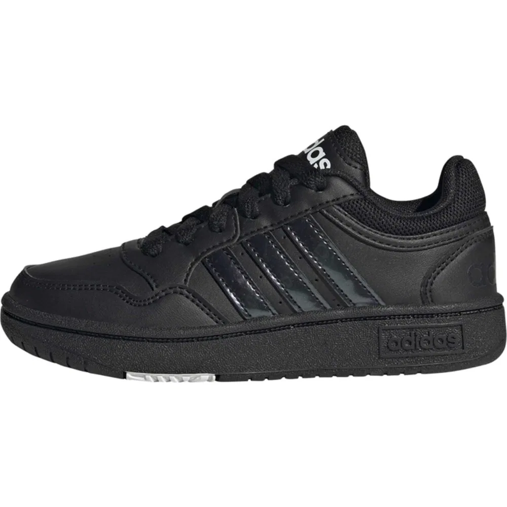 Детские спортивные кроссовки на шнуровке из искусственной кожи Hoops Shoes adidas — фото 3