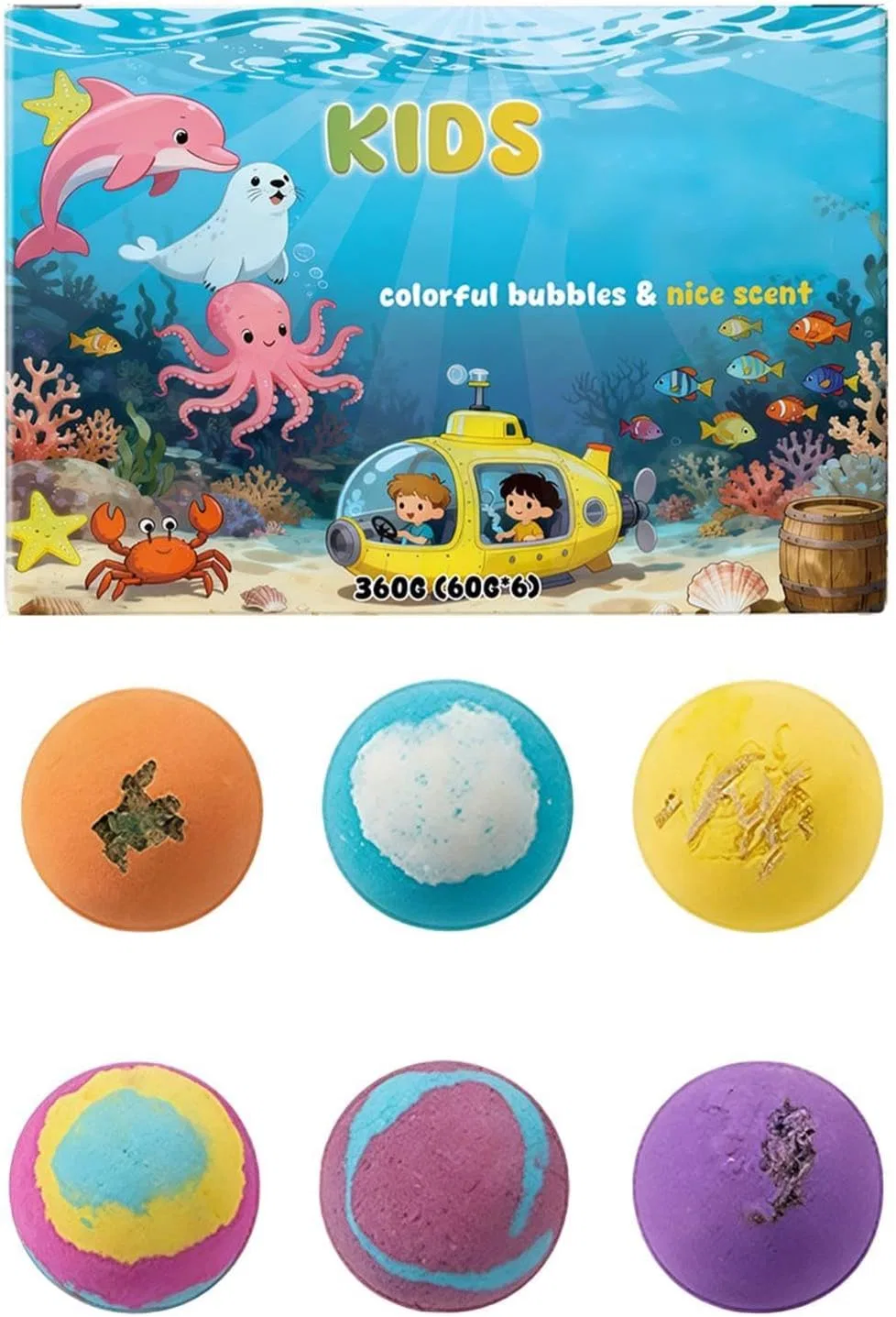 Бомбочка для ванны с игрушкой Gitekain, 1 шт