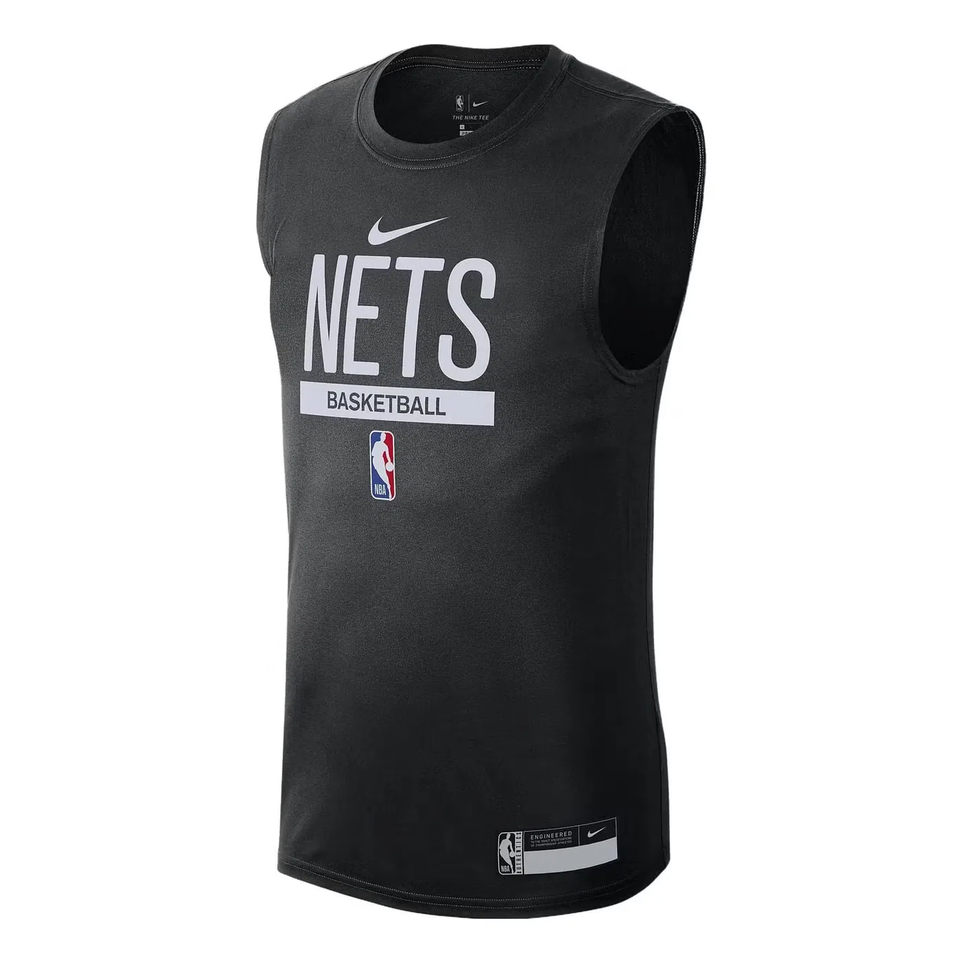 Джерси тренировочное с принтом Brooklyn Nets Nike, черный