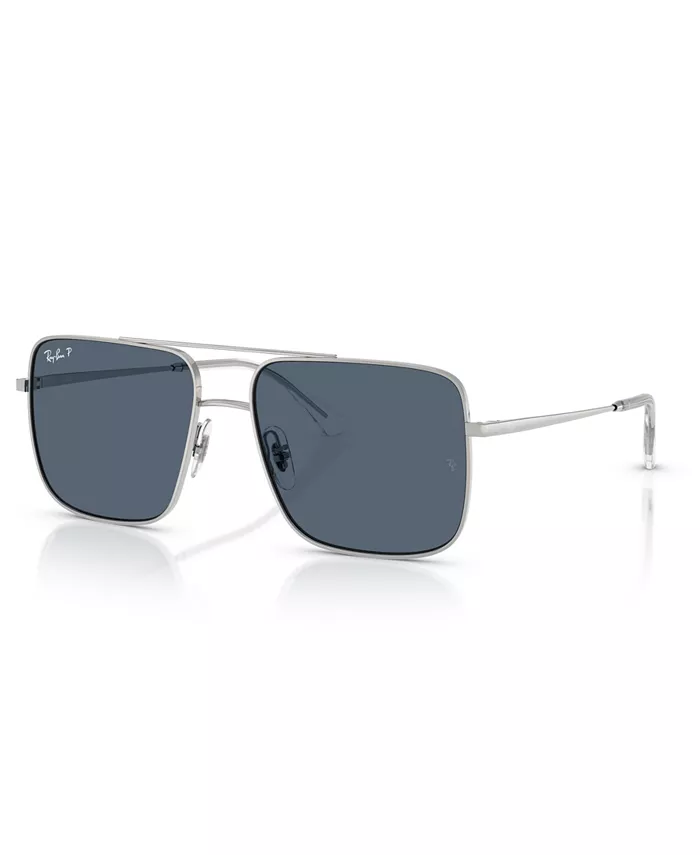 

Унисекс поляризованные солнцезащитные очки, RB3758 Ray-Ban, серебряный