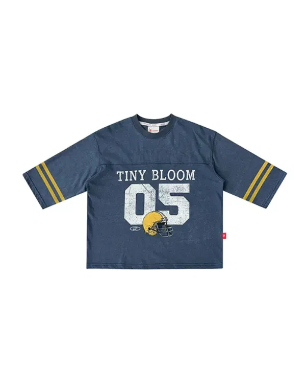 Футболка с принтом Tiny Bloom, Helmet Lucky Try, Navy — фото 2