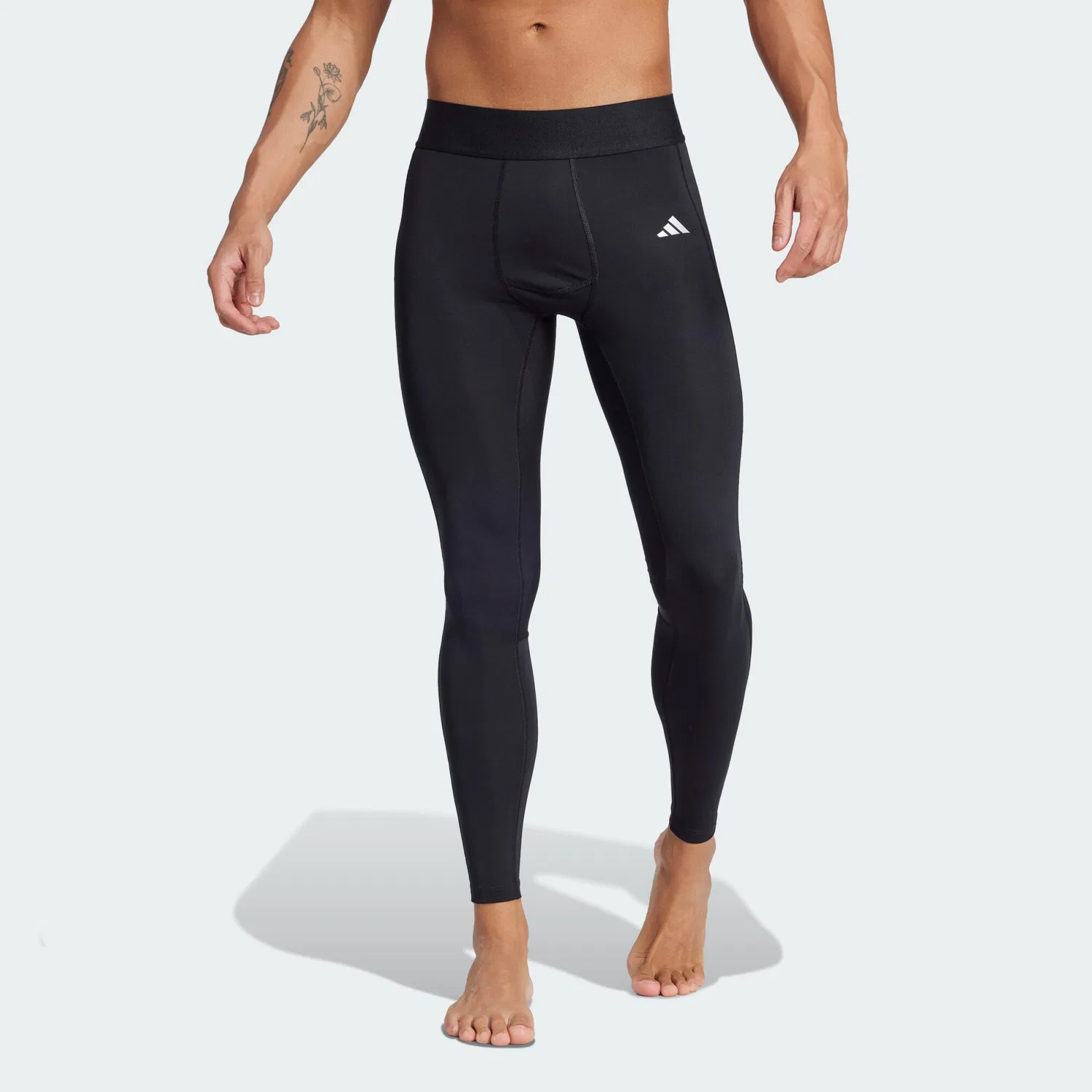 Женские длинные леггинсы с технологией TECHFIT Adidas, Черный