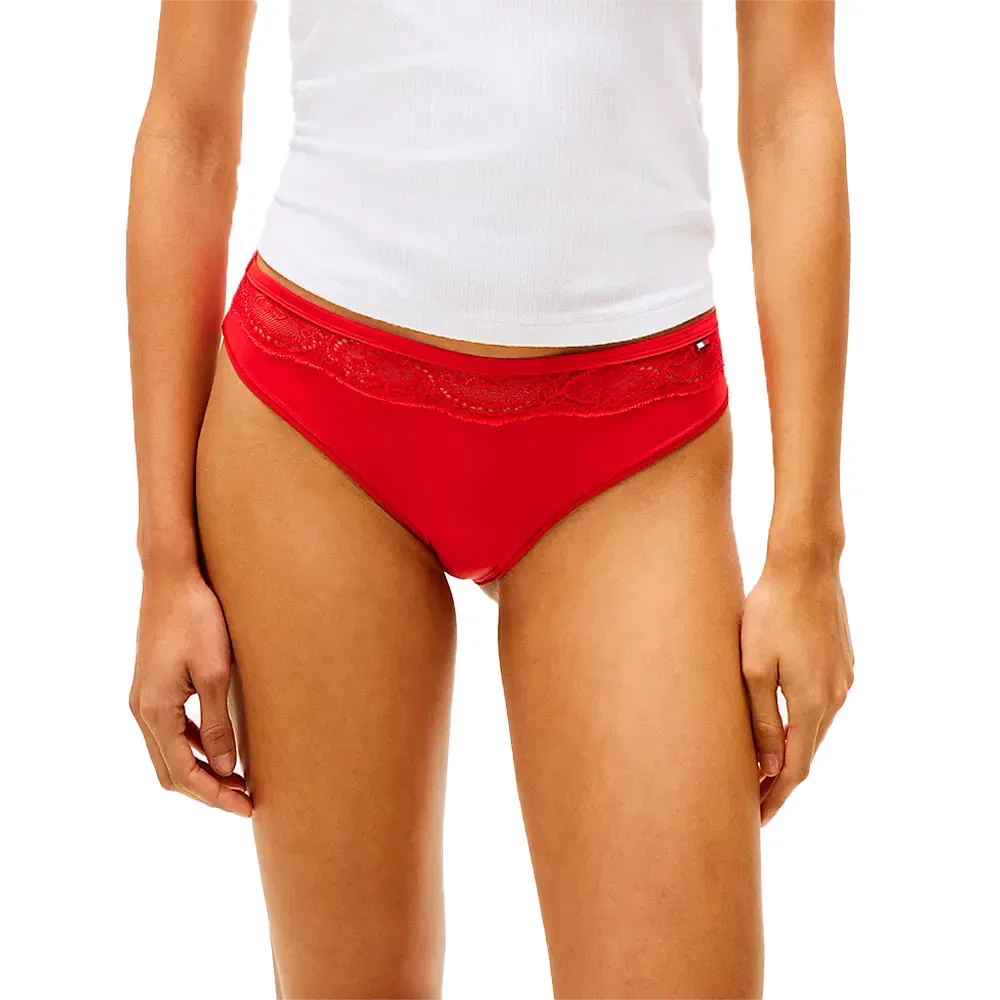 Трусы кружевные Tommy Hilfiger, красный